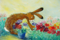 37.  Dahlias plukken